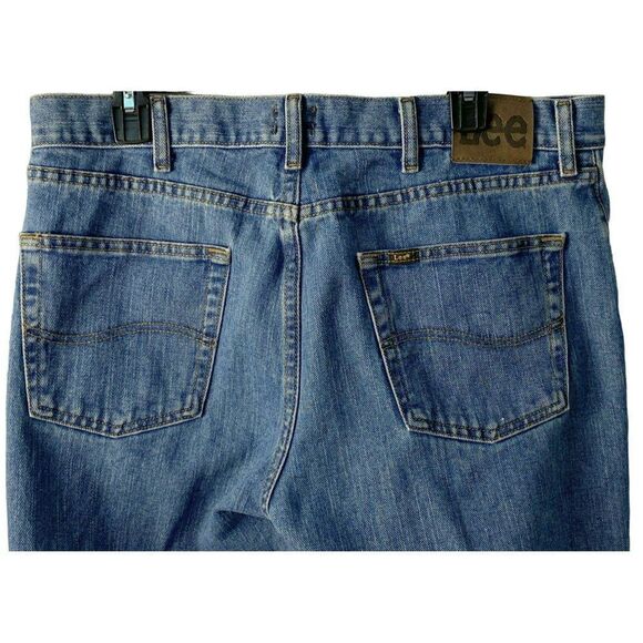 Lee Mens Regular Fit Denim Straight Leg Jeans 36x29 100% Cotton Classic 5 Pocket - Picture 3 of 7